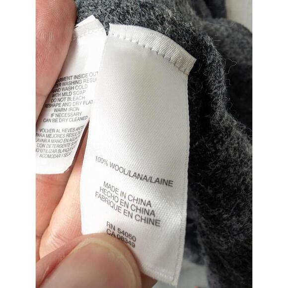 NWT Jones New York Collection 100% Wool Gray Waterfall Cardigan Jacket Size 3X - Picture 5 of 6